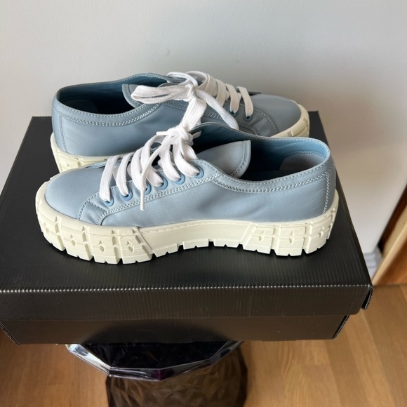 Prada 50mm Logo Flatform Sneakers Astrale - Picture 8 of 11